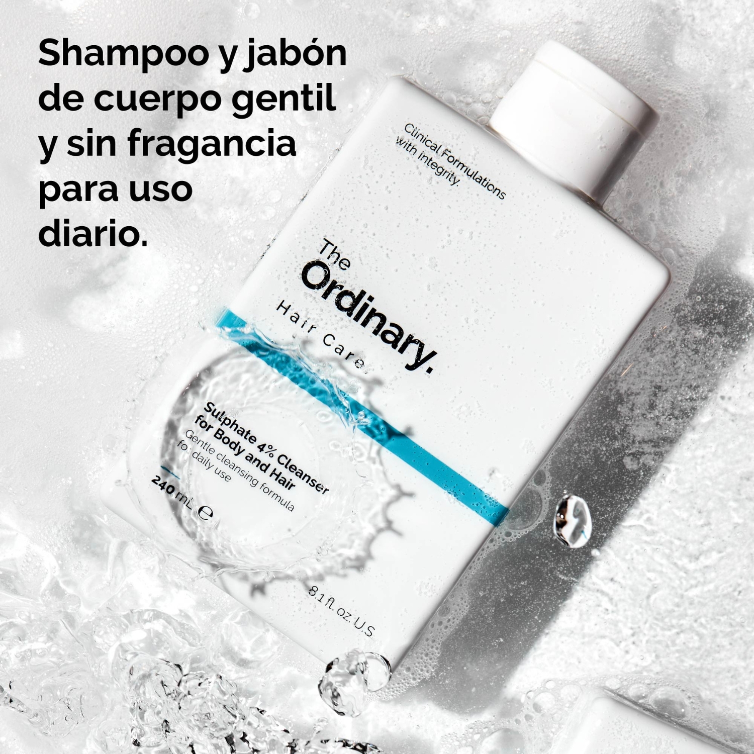 SULPHATE 4% CLEANSER FOR BODY AND HAIR (LIMPIADOR CON SULFATO AL 4% PARA CUERPO Y CABELLO)